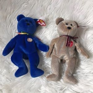 Beanie Baby 1999 Signature Bear & Clubby